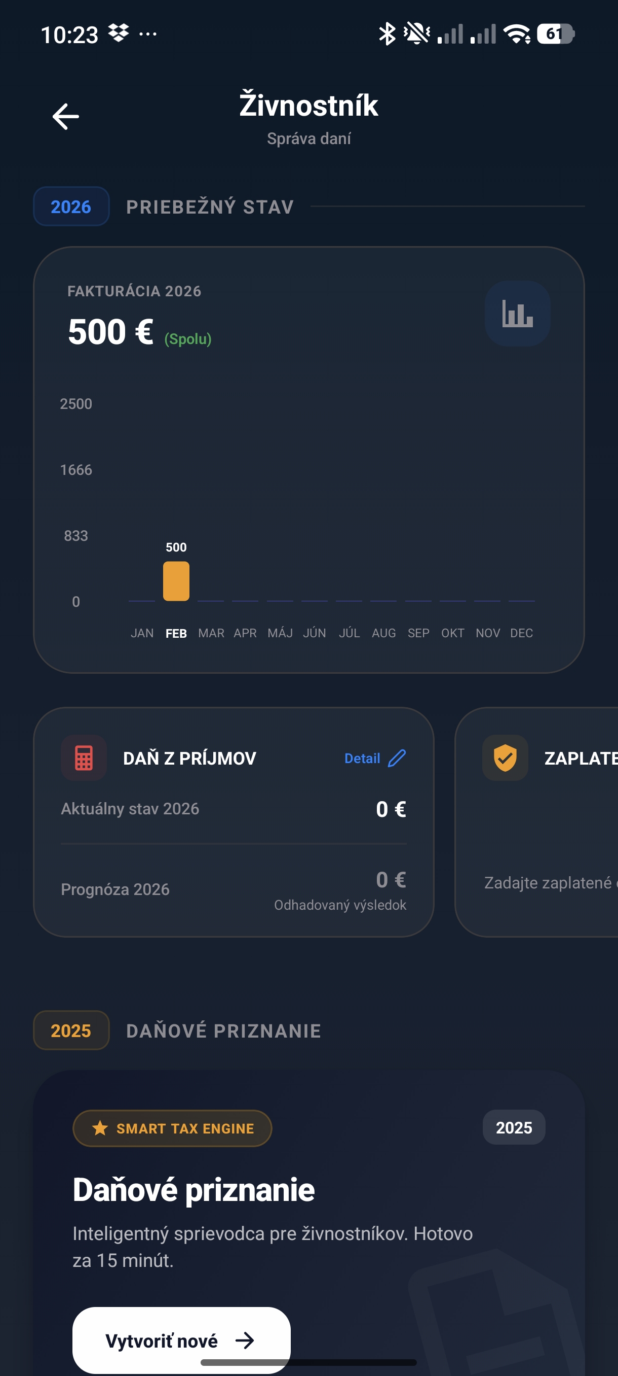 Daňové priznanie v cene